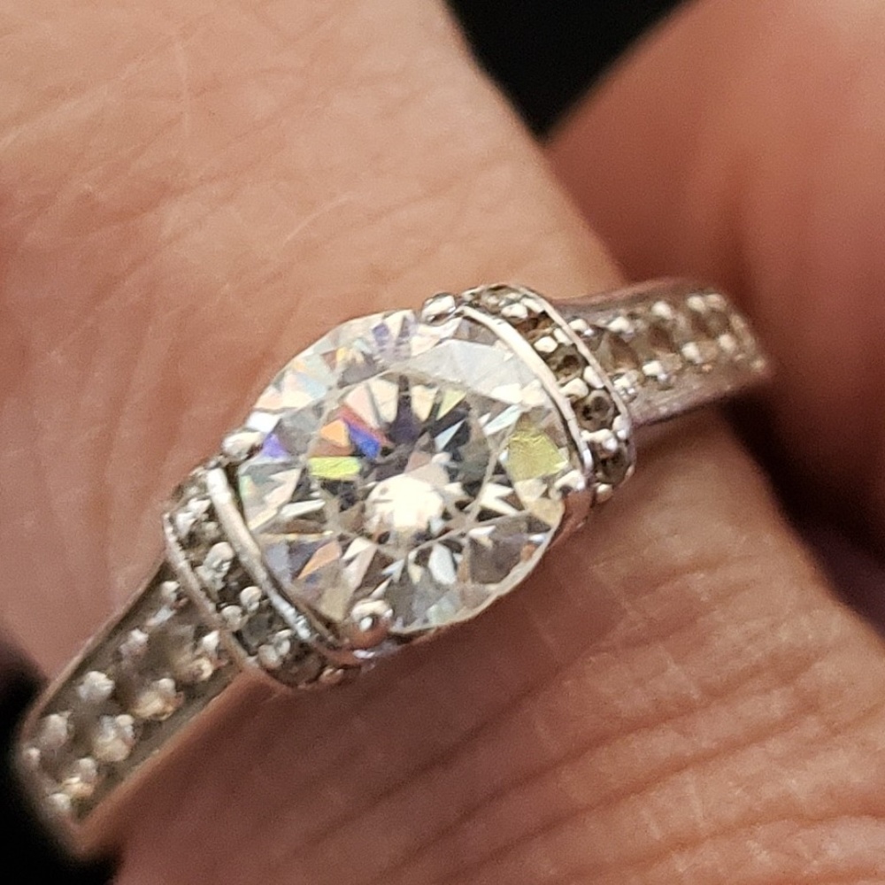 3ctw Fabulite Stronium Titanate Ring